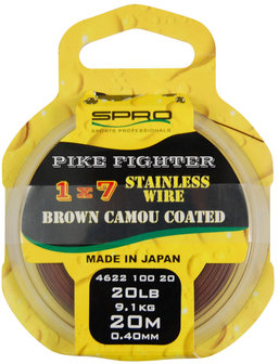 1x7 Pike Fighter Brown Coated Wire SPRO
