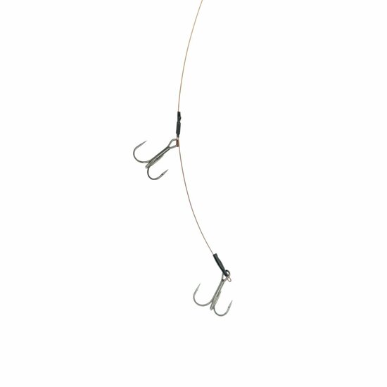 Deadbait Leaders 2x treble 50cm 30lb 2pcs