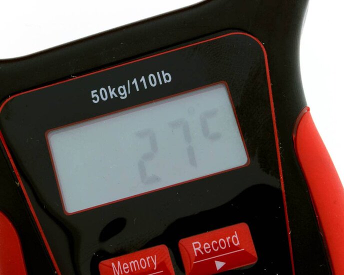 Floating Digital Scale 50kg/110lb with thermometer Rozemeijer 